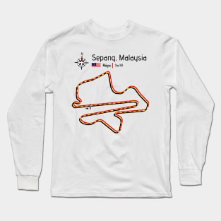 Grand Prix track - Sepang Malaysia Long Sleeve T-Shirt